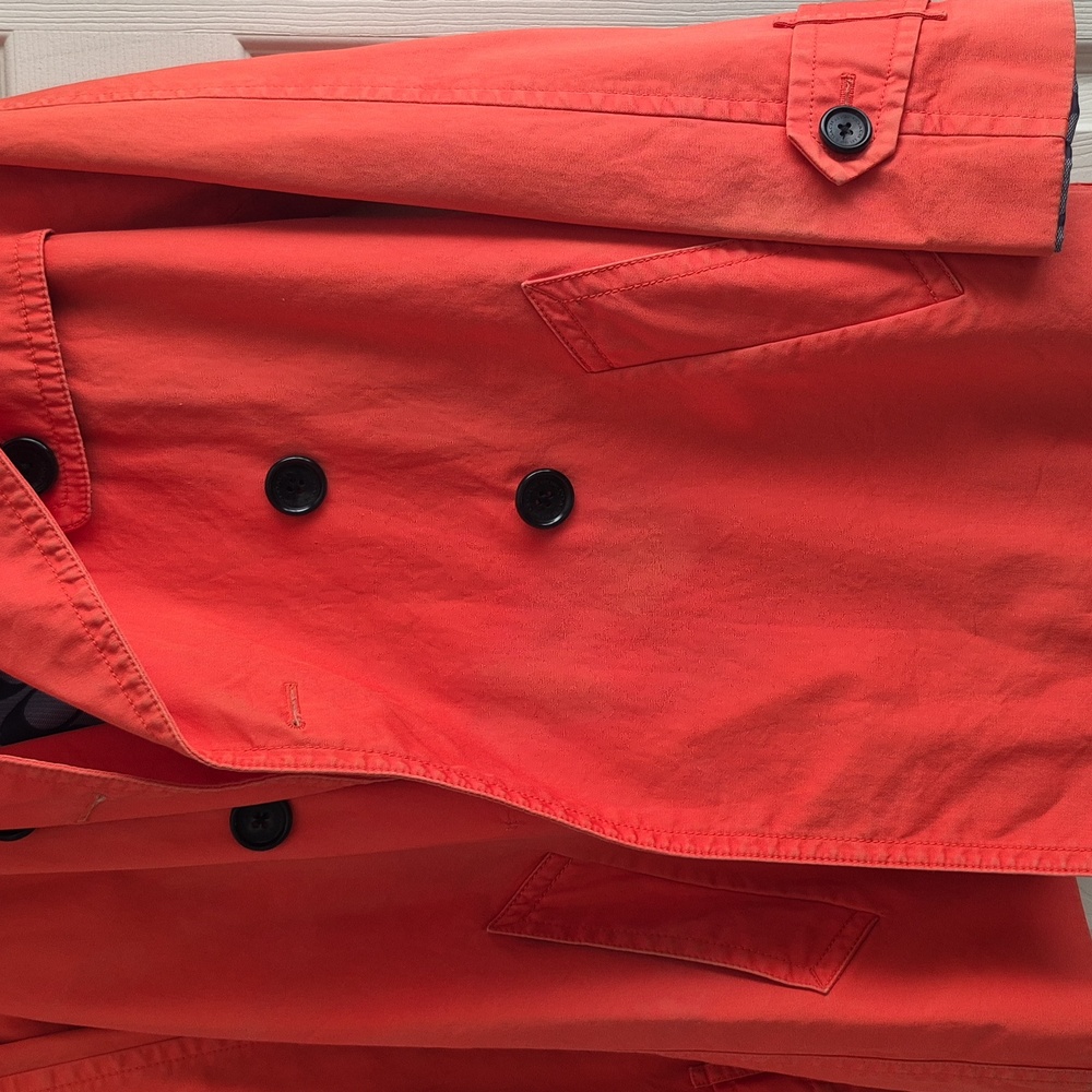 Coach Orange And Black Patterned Jacket - image 4